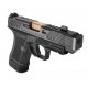 Shadow System CR920P 9mm Blk Frame Elite Slide OR Blk Spiral Barrel Bronze SS Rod Grn Tritium