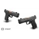 Shadow System XR920P 9mm Blk Frame Elite Slide OR Blk Spiral Compensated Barrel Black Stainless Rod Green Tritium