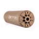 Silent Steel Compact Streamer stainless steel body + flow suppression unit 5.56 FDE W/Muzzle Brake